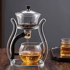 semi automatic glass tea set